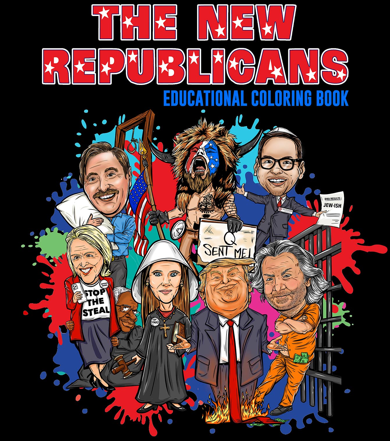 The New Republicans Adult Coloring Book - Political satire and educational activities featuring Republican themes